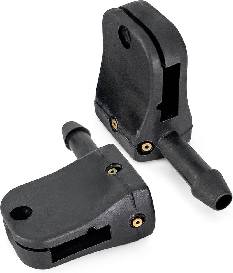 Click&Fit 3-way Adjustable Windshield Washer Nozzles replacement for Peterbilt, Dodge Sprinter, Ford Transit, Freightliner, VW Crafter – Windshield sprayers for 10-12mm (0.4-0.47") Wiper Arm by - Image 1